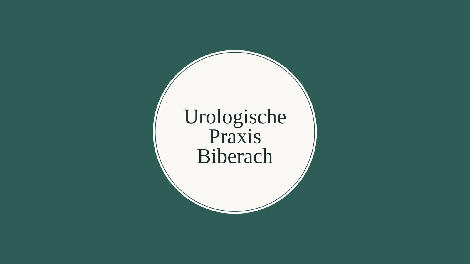 Urologische Praxis Biberach — Recruiting campaign, Germany